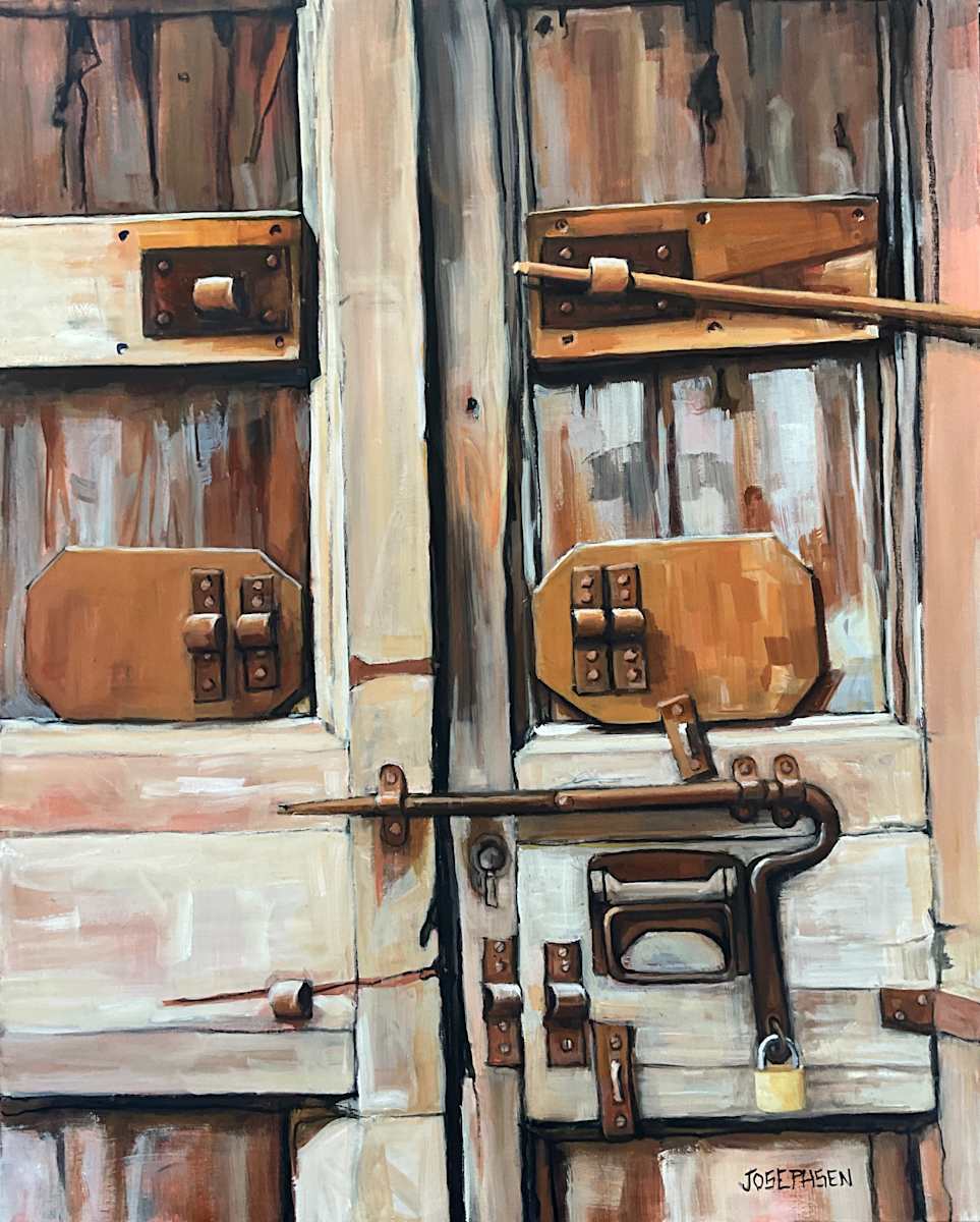 Siena Door by Josephine Josephsen  Image: Referenced from my photo of a rustic door in Siena