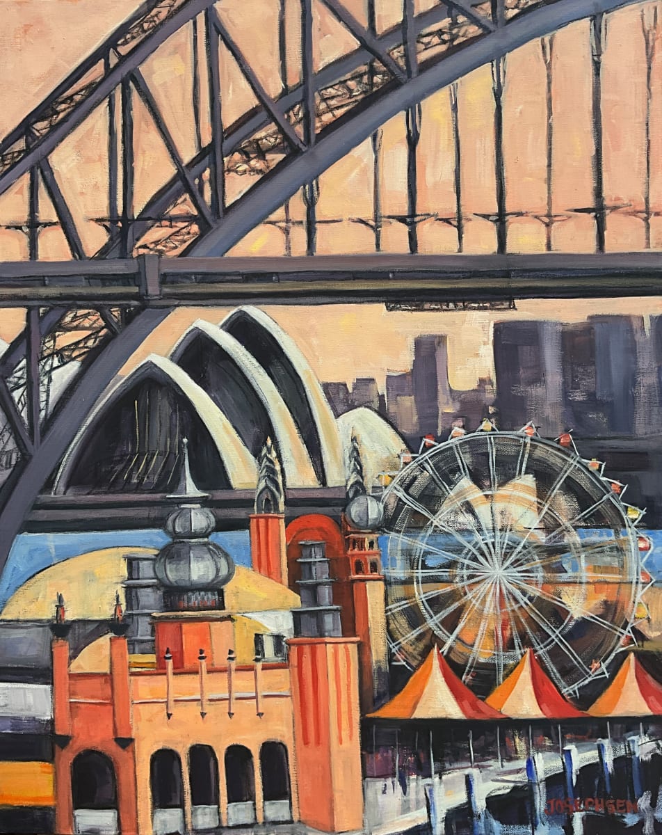 Lavender Bay Sydney by Josephine Josephsen  Image: Luna Park, Harbour Bridge, Opera House, City