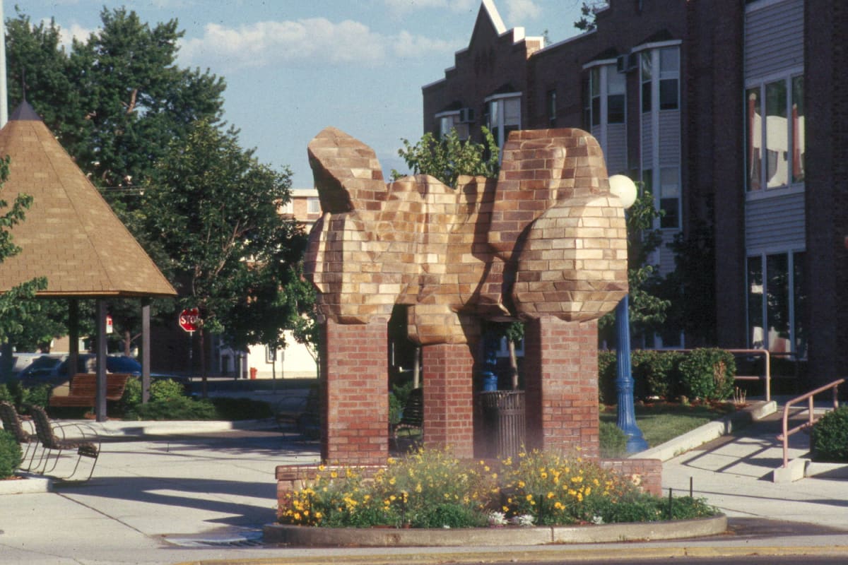 Brick Sculpture by Ken Williams, Image 2.