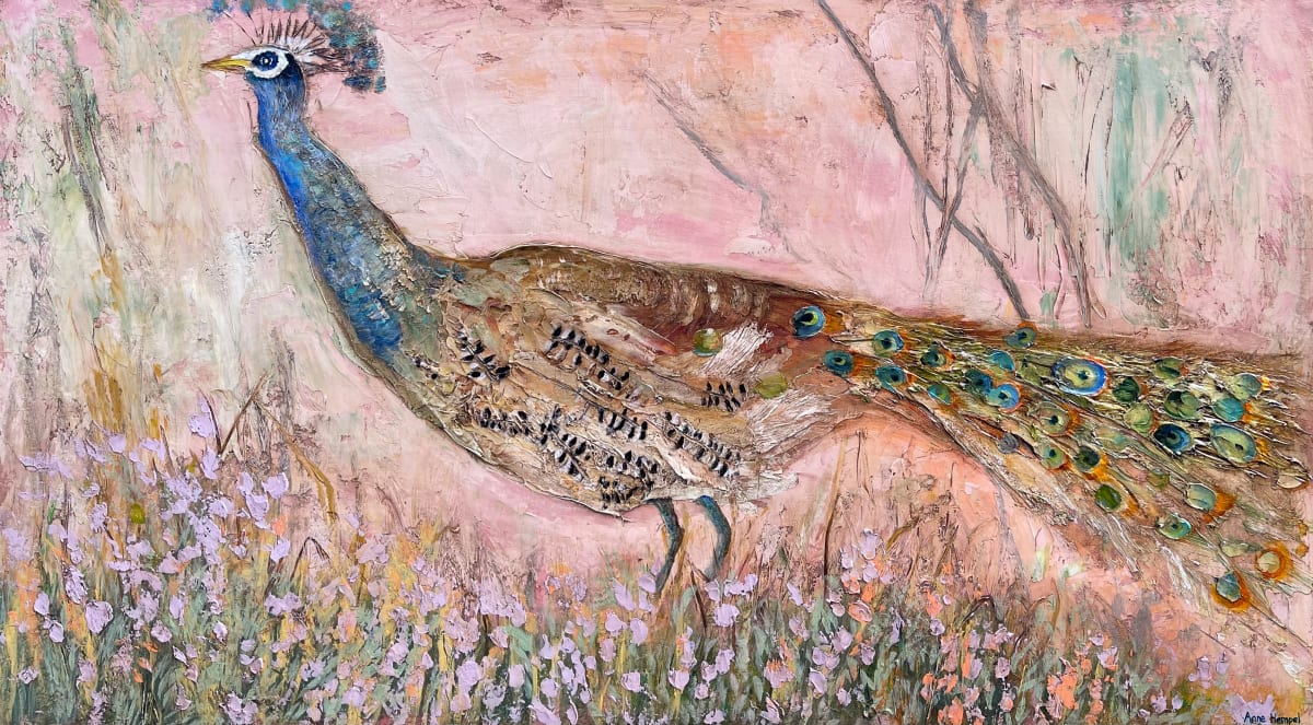 Prancing Peacock by Anne Hempel 
