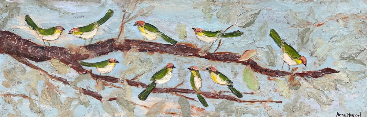 Swallows on a Branch 