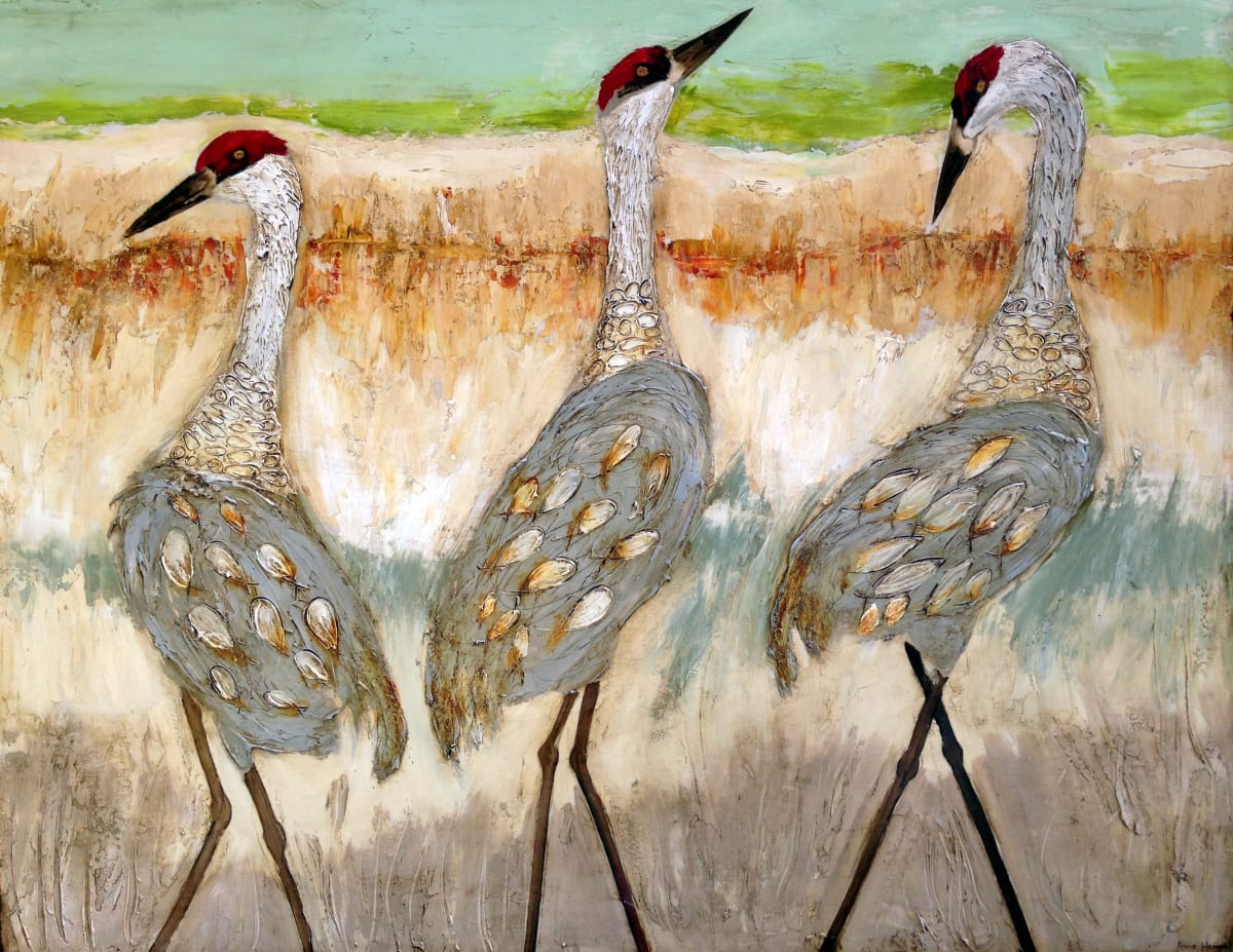 Sandhill Crane Sioree by Anne Hempel 