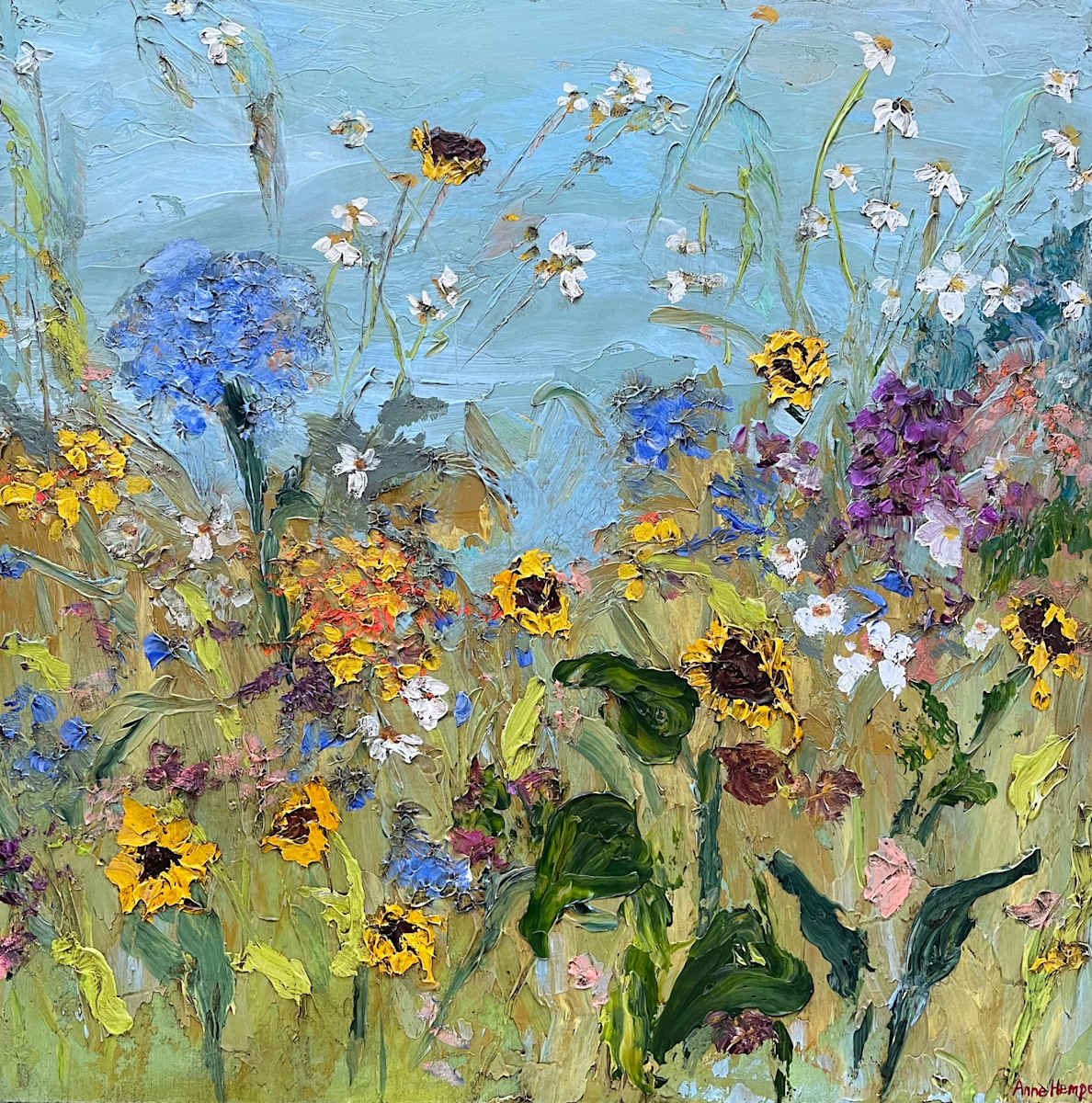 Side of the Road Wildflowers #1 by Anne Hempel 
