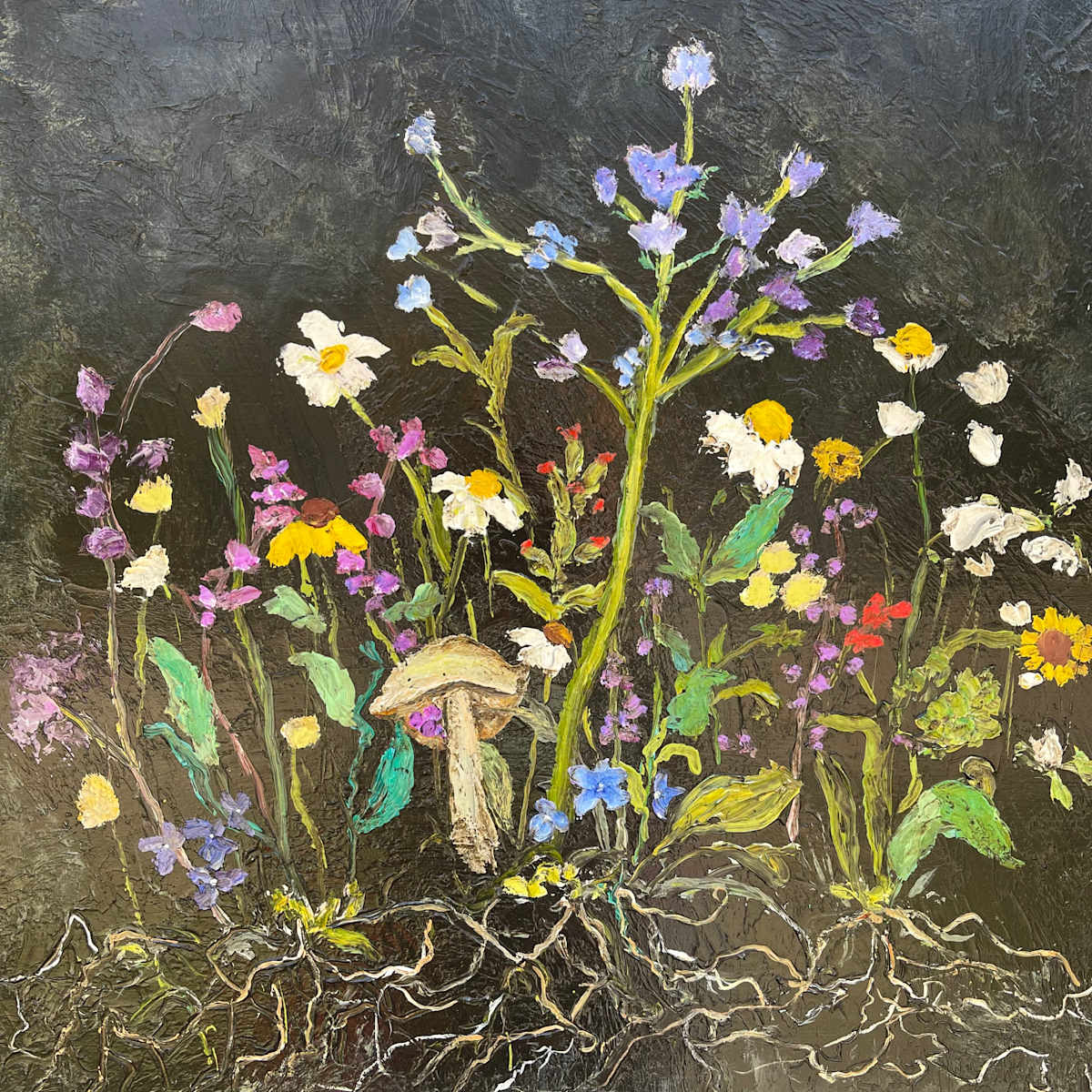 Roots and Mushroom by Anne Hempel 