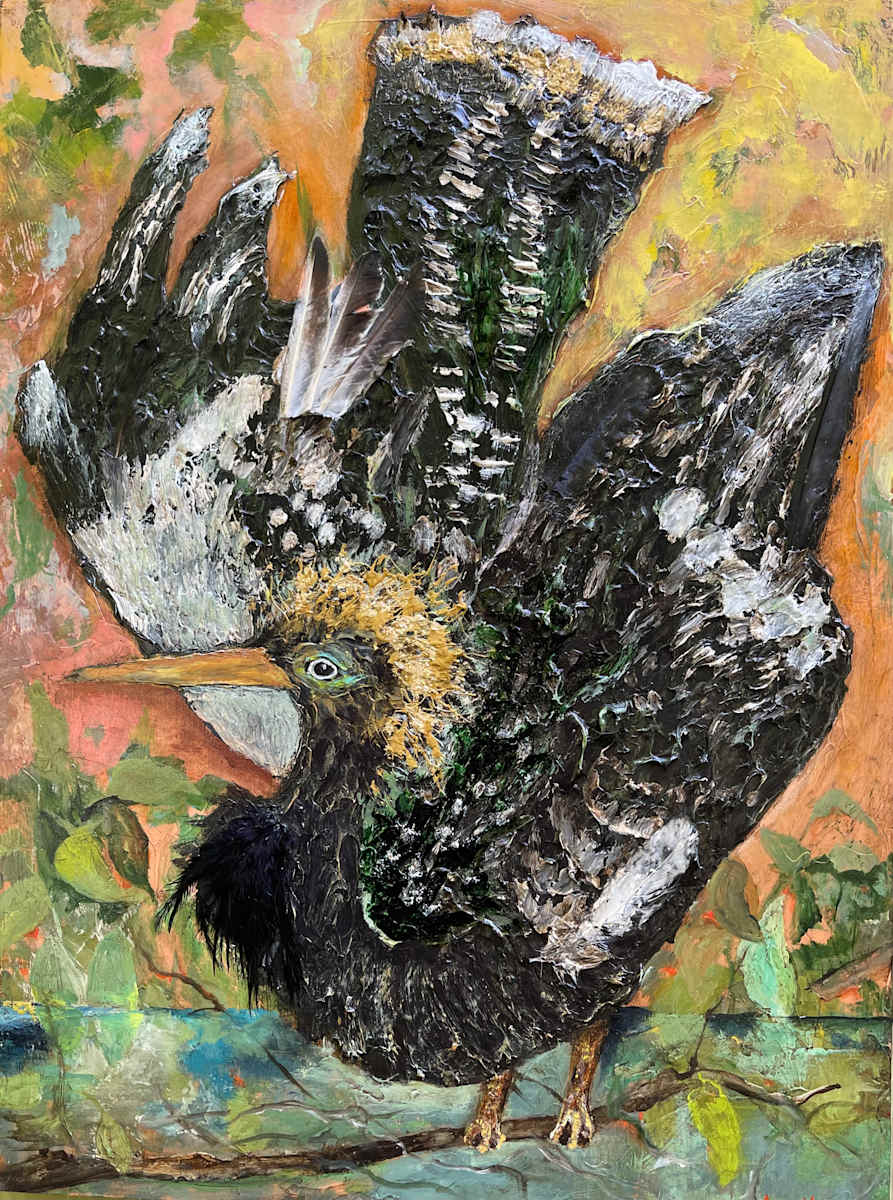 Anhinga Stretches by Anne Hempel 