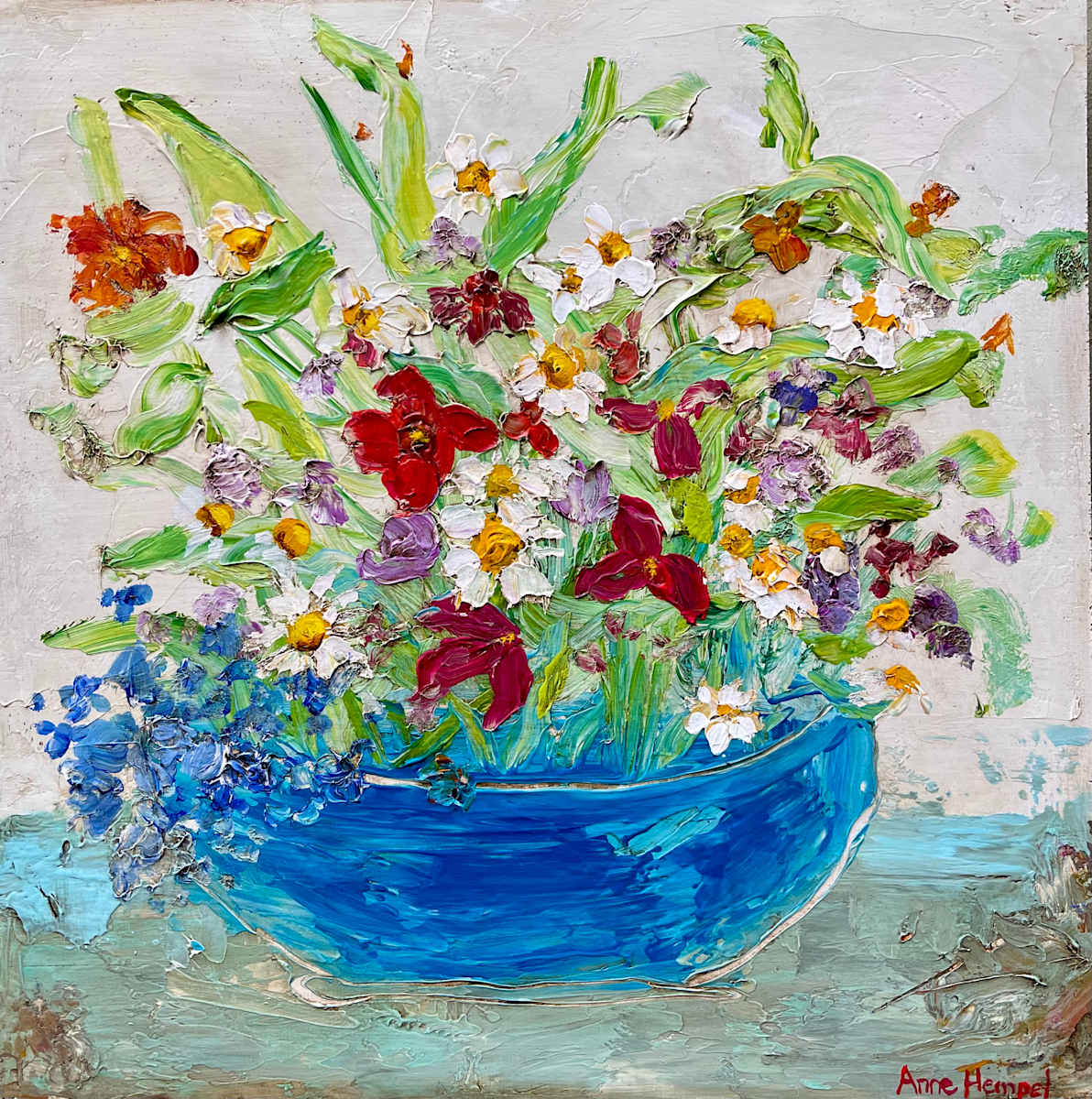 Wildflowers in Blue by Anne Hempel 