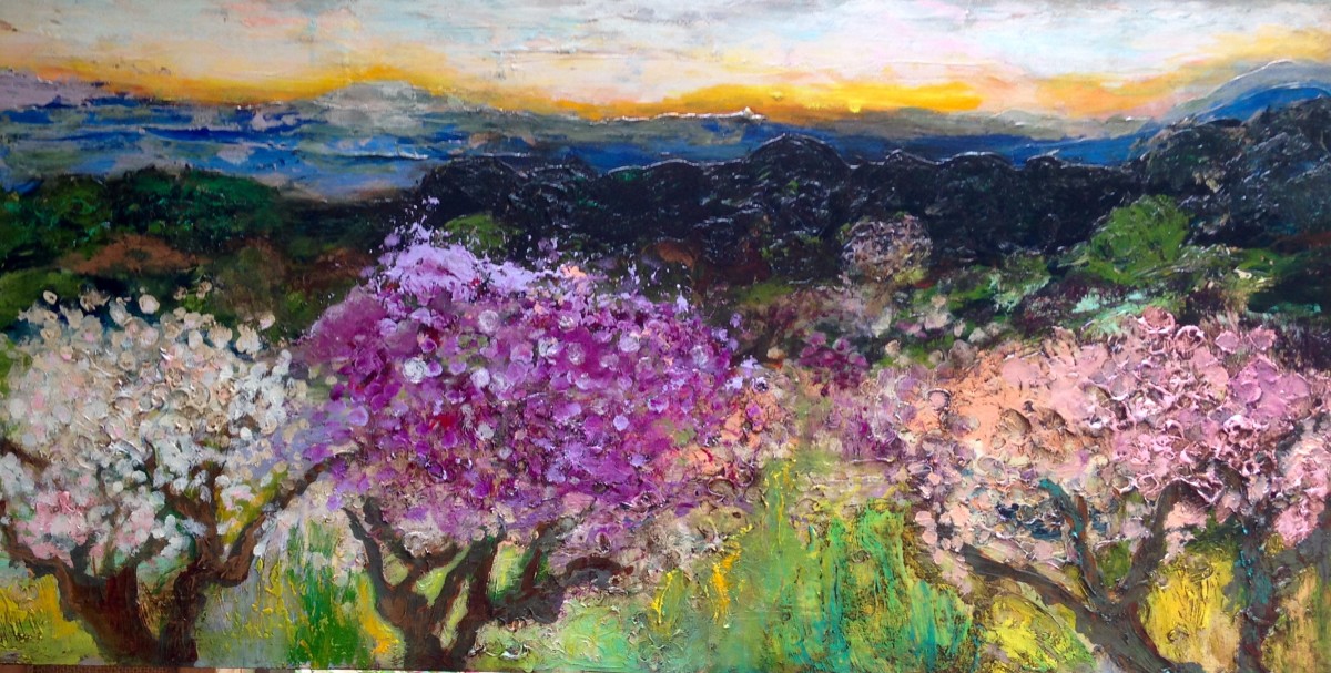 Three Tree Sunrise by Anne Hempel 