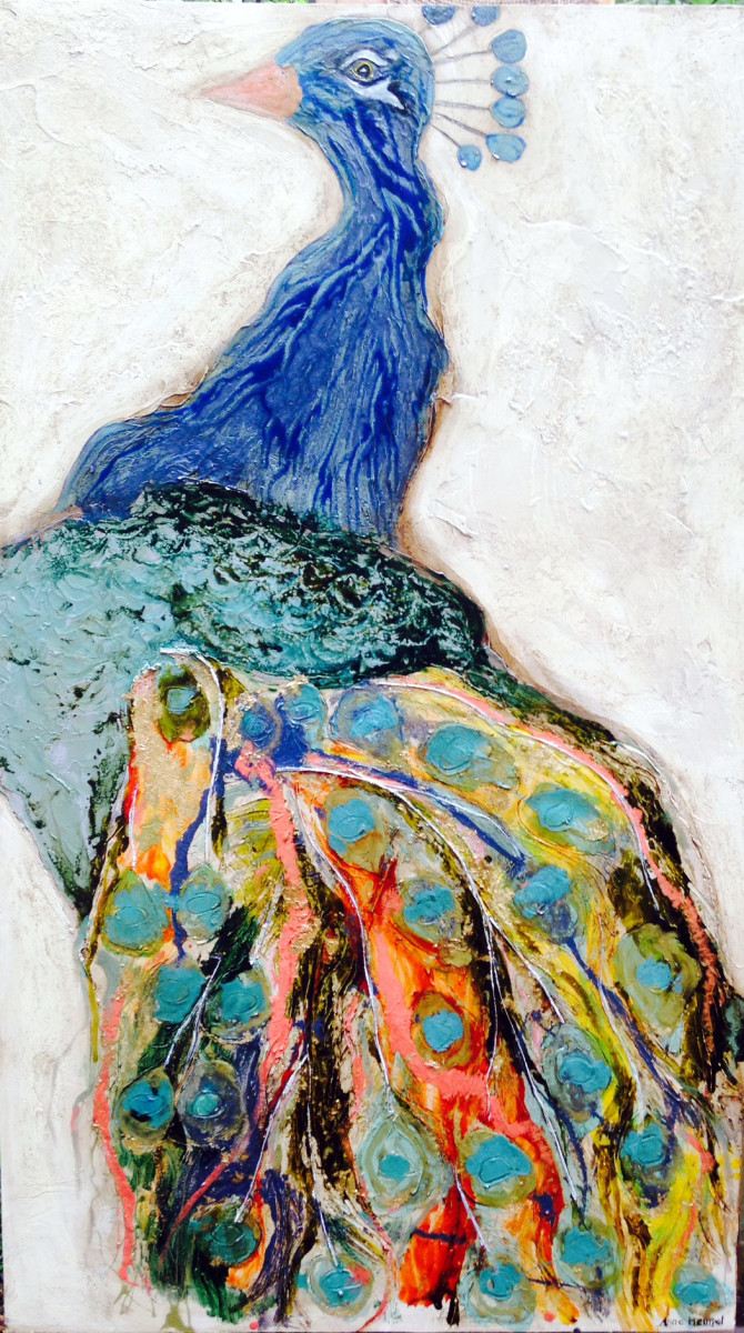 Fancy Peacock by Anne Hempel 