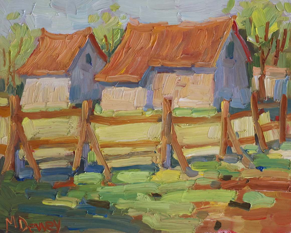 Old Barns by Malcolm Dewey 