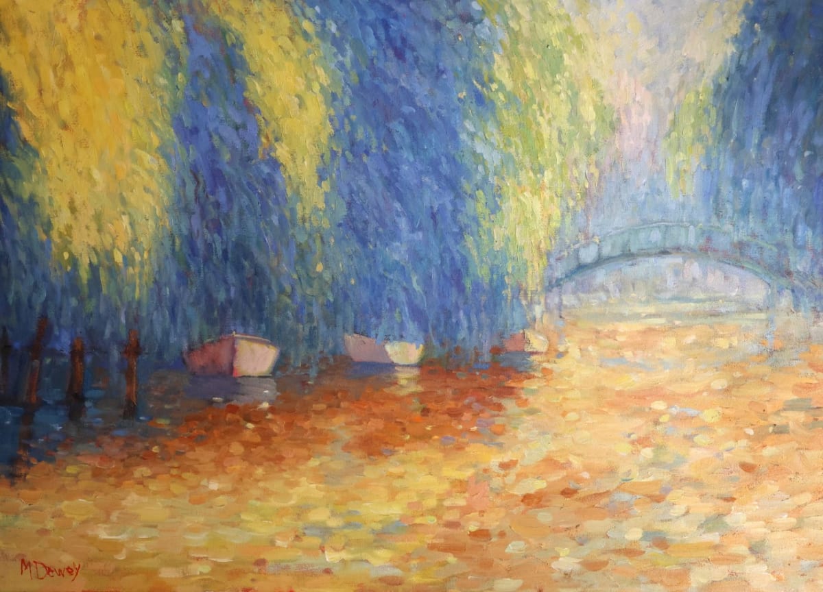 Willows and Boats by Malcolm Dewey 