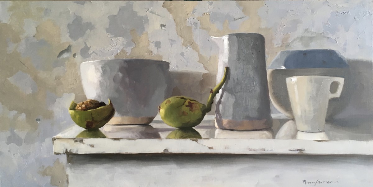 Walnuts and pots by Penny German 