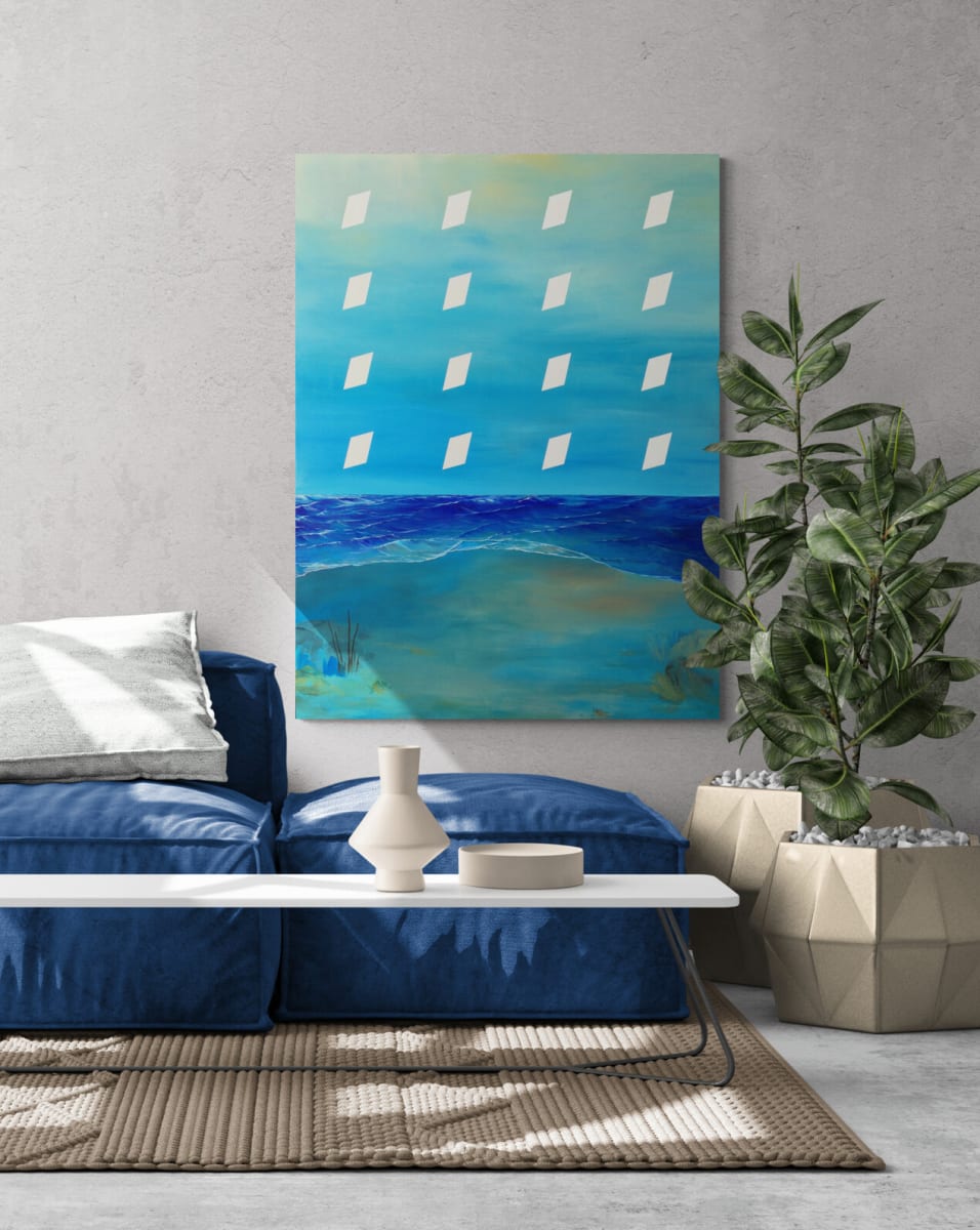 Blue Night: Sale $2400 by rebecca chaperon 