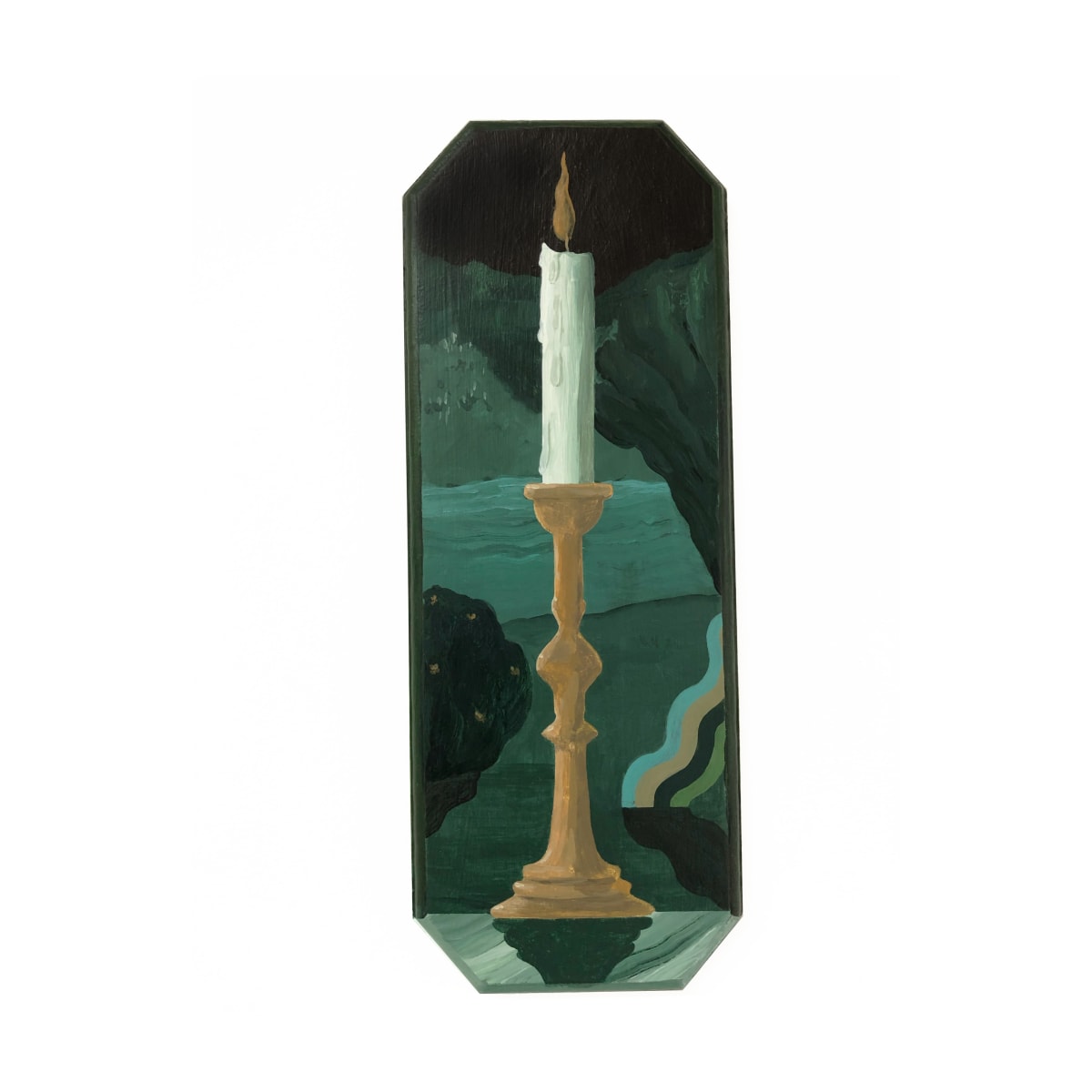 Perpetual Candle with Wavy Rainbow 