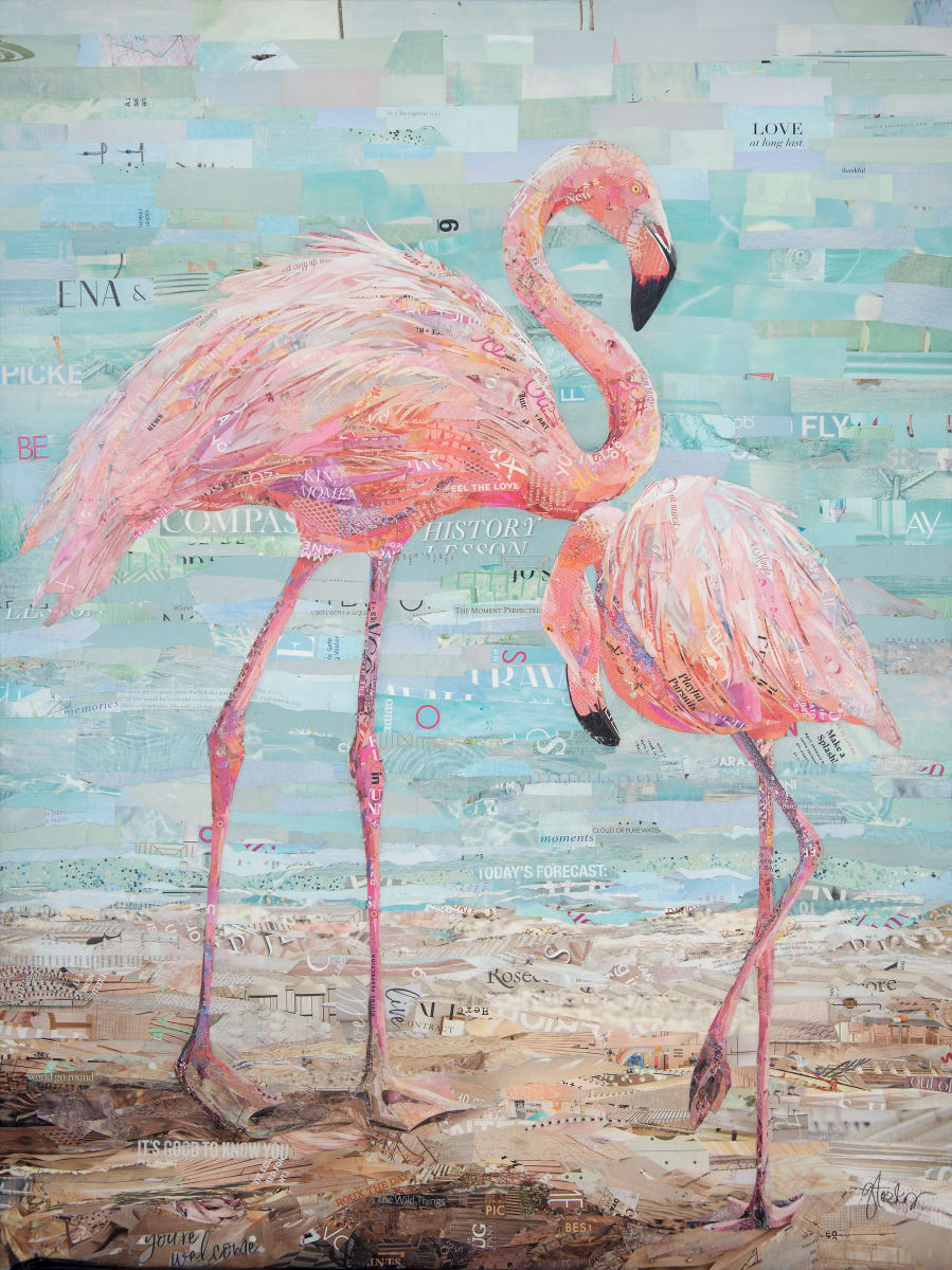 Flamingoes by Gina Torkos 