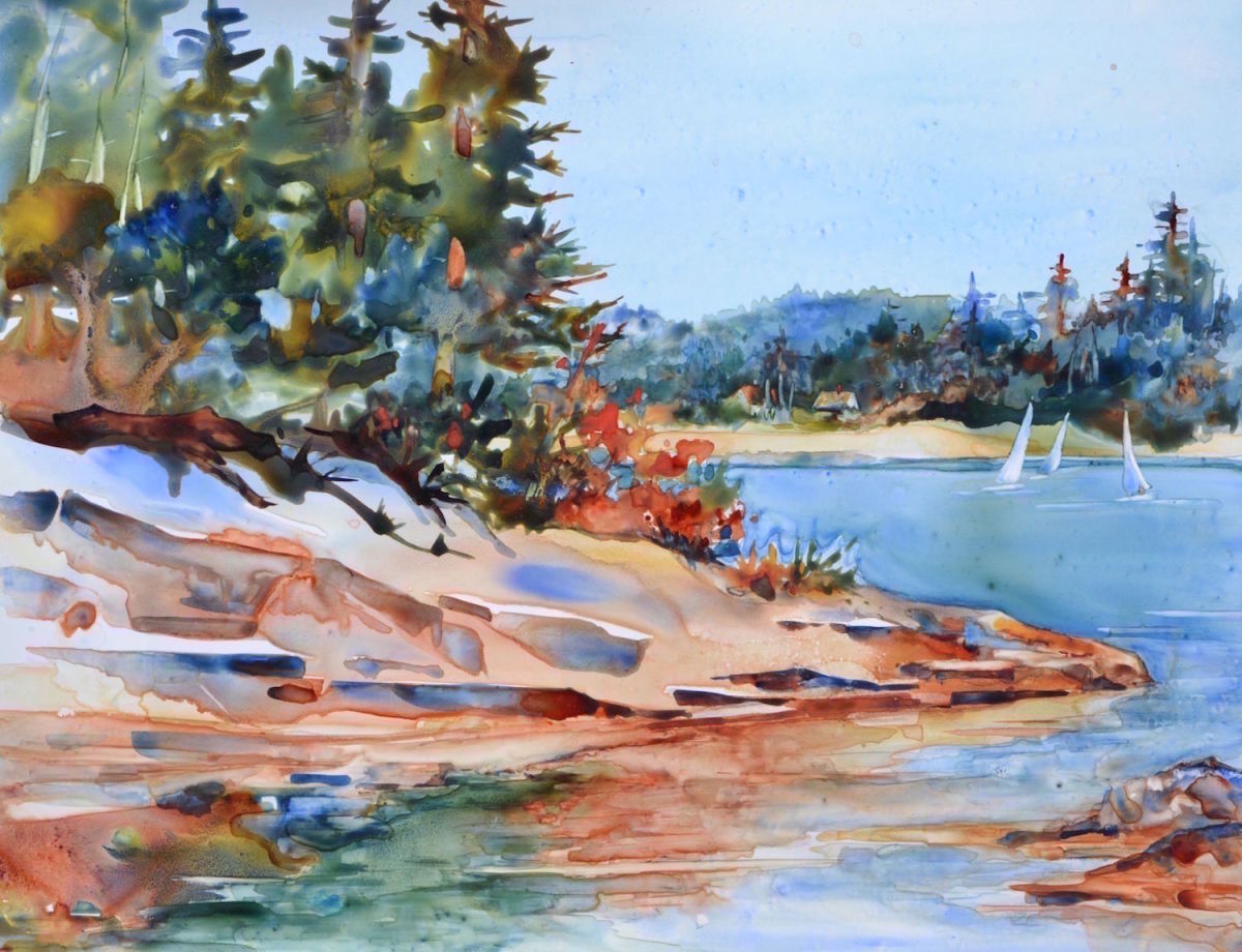 Along the Rocky Shore by Mary Wojciechowski 