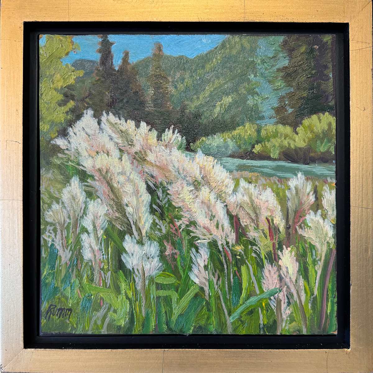 As the Wind Blows, en plein air by Faith Rumm 
