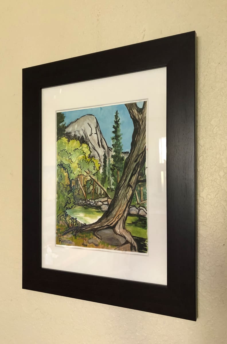 Yosemite Valley watercolor by Faith Rumm 
