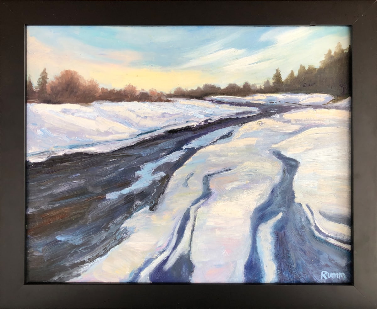Yellowstone River, Noontime on a Winter Day by Faith Rumm 