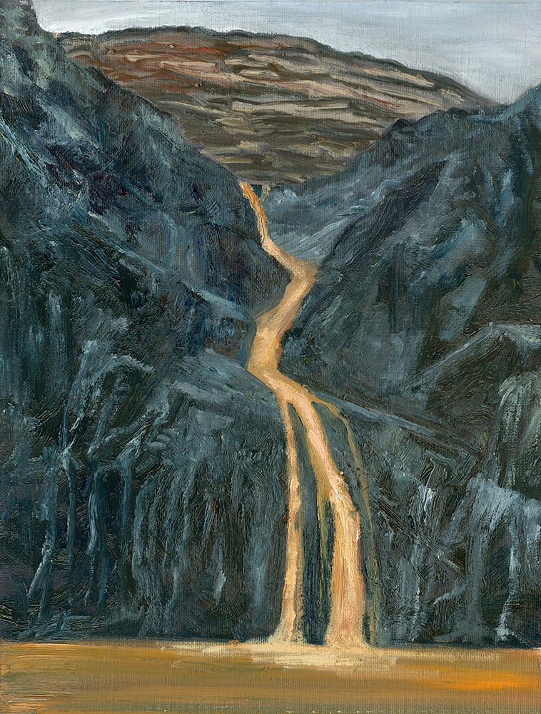 Orange Waterfall by Faith Rumm 