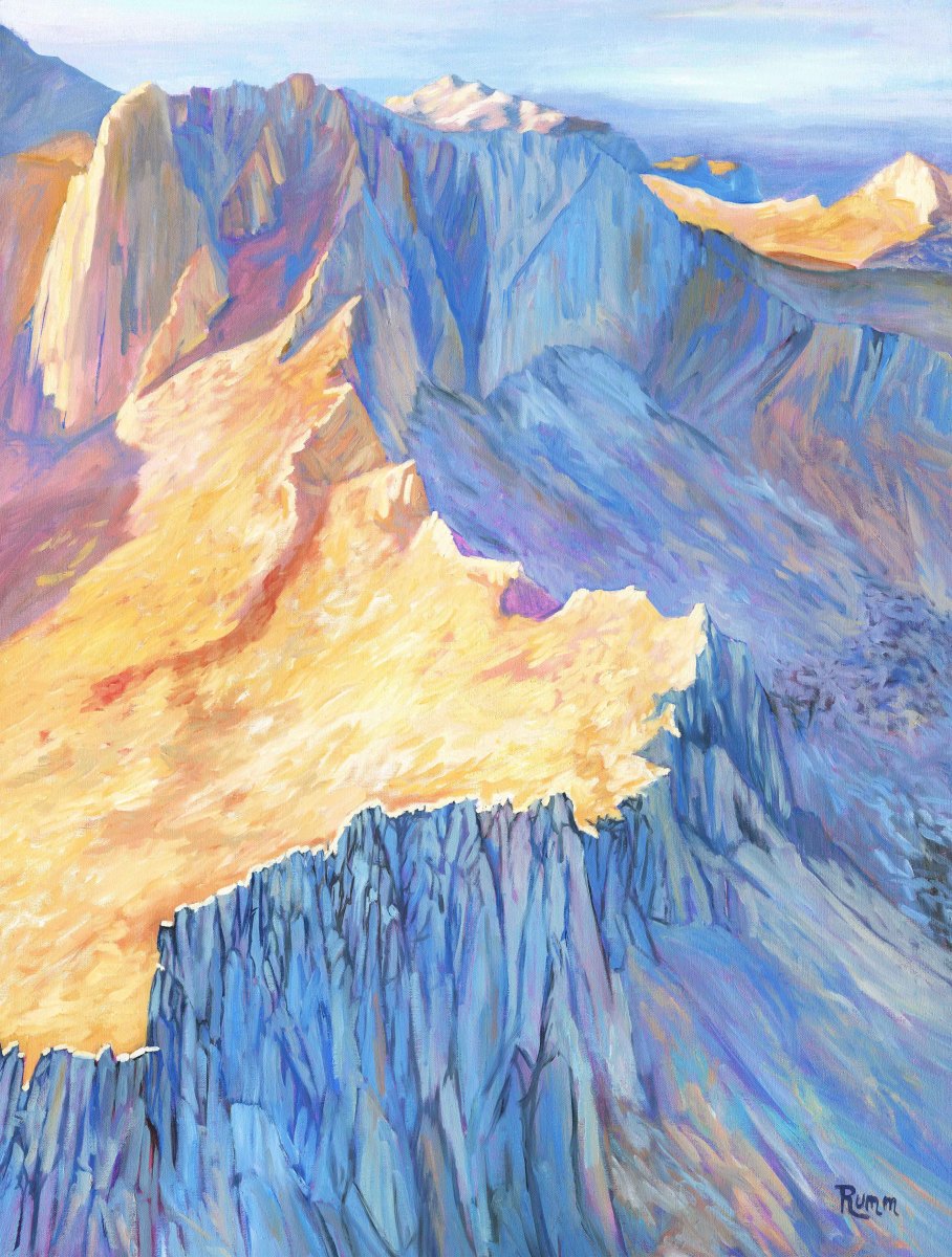 Late Light From Whitney Summit by Faith Rumm 