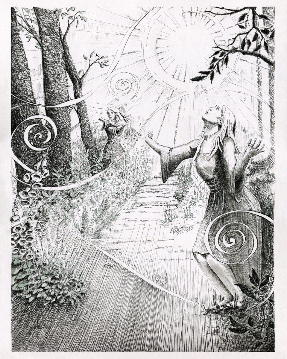 Witch's Garden by Julie Peterson Shea 