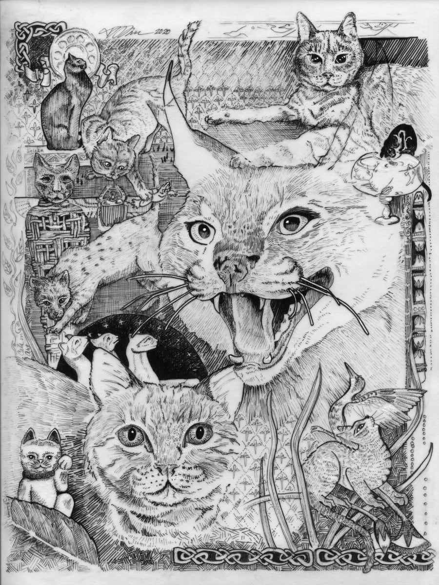 Cats in Art by Julie Peterson Shea 
