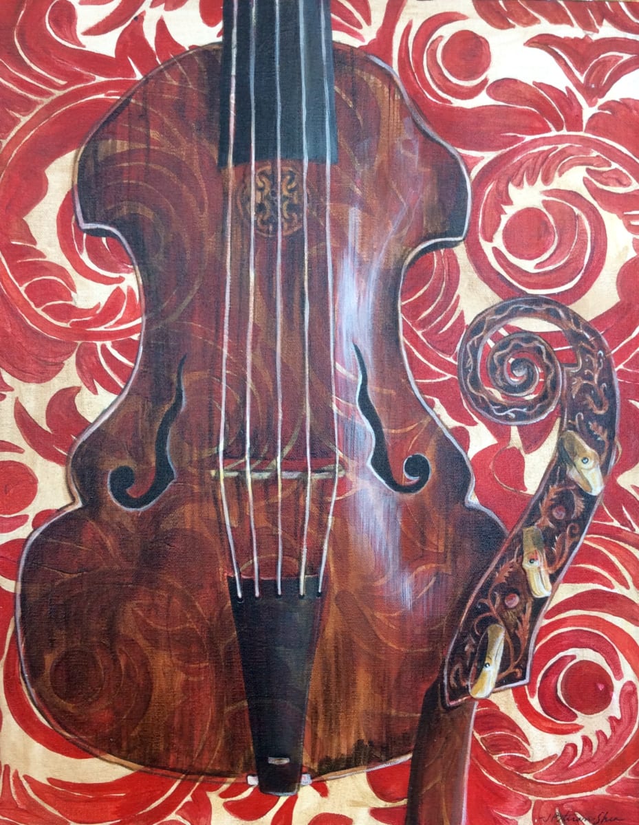 Baroque Violin by Julie Peterson Shea 