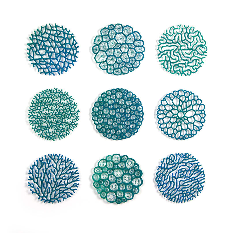 Coral Structure Grid by Meredith Woolnough 