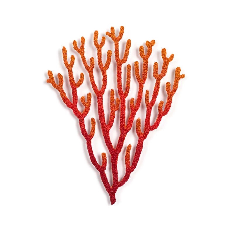 Artificial coral branch red
