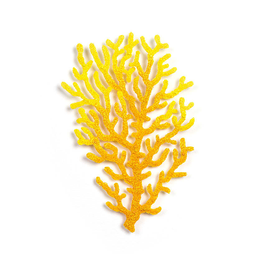 #82 Yellow Coral Fan 