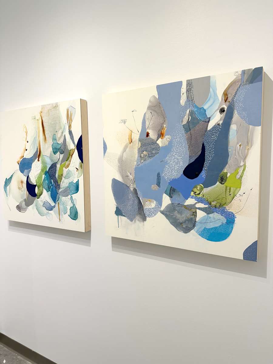 Wondrous Reef, diptych by Ana Žanić  Image: Installation View