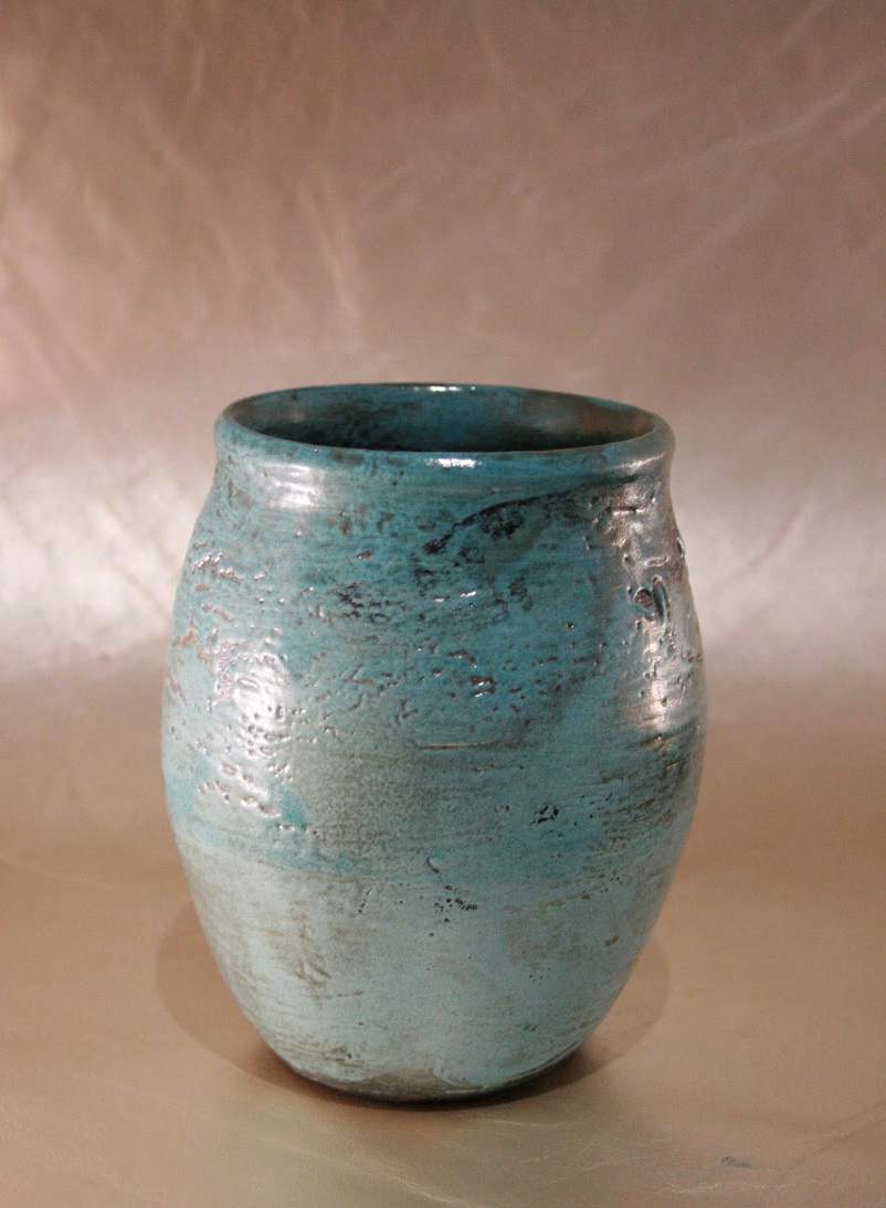 Gold Raku 07 by Wilhelmina Ceramics, Image 3.
