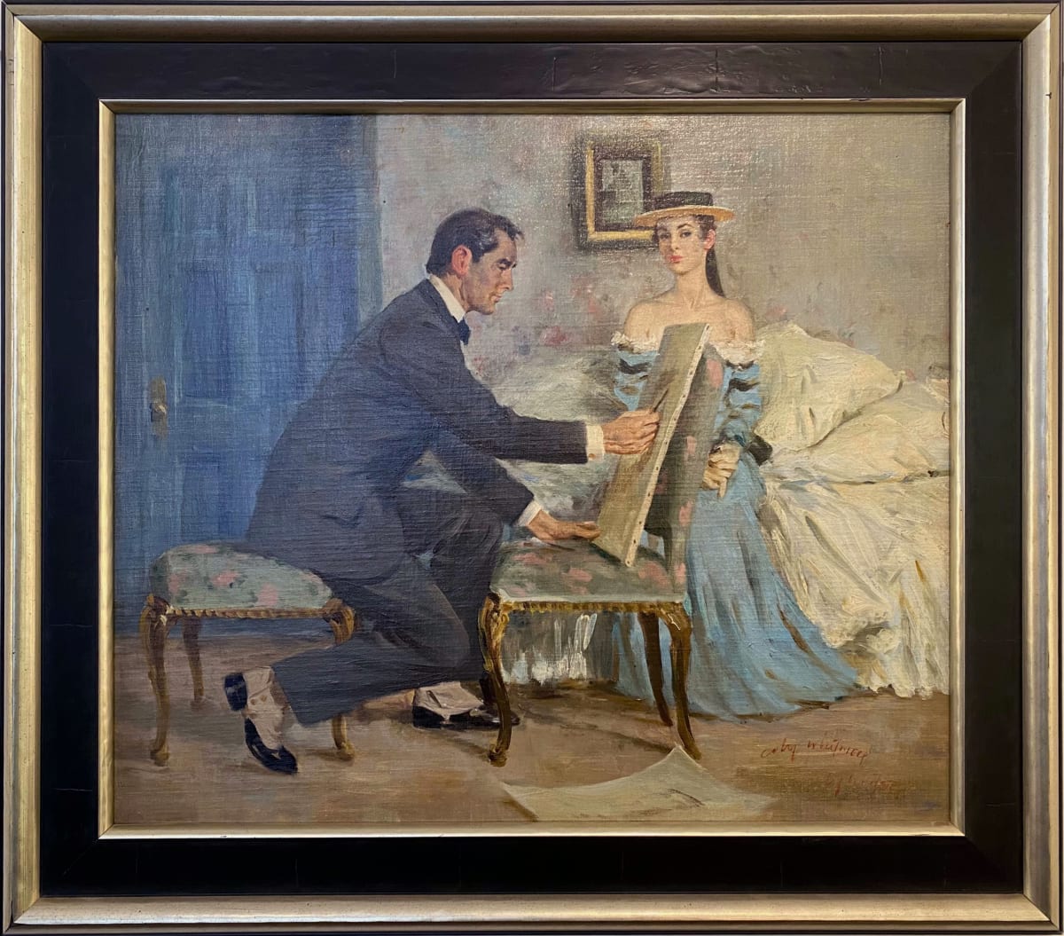 Portrait Painting by Maxwell Coburn WHITMORE (1913-1988) 