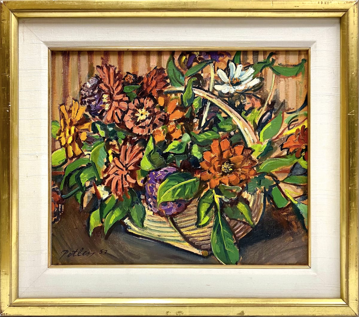 0201 - A Basket of Flowers by Llewellyn Petley-Jones (1908-1986) 