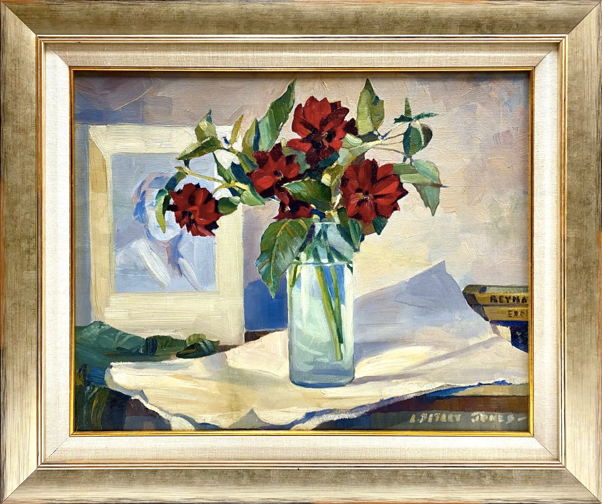 0245 - Roses in Vase by Llewellyn Petley-Jones (1908-1986) 