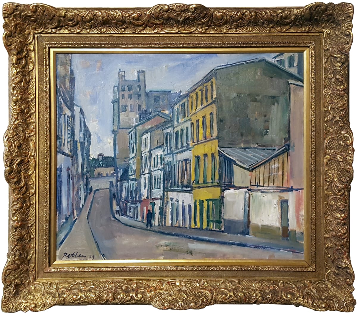 0295 - Rue de trois Freres, Montmarte by Llewellyn Petley-Jones (1908-1986) 