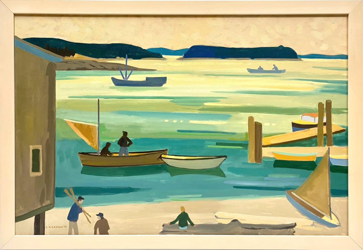 0366 - In the Gulf Islands by Colin Graham ( 1915 - 2010) 