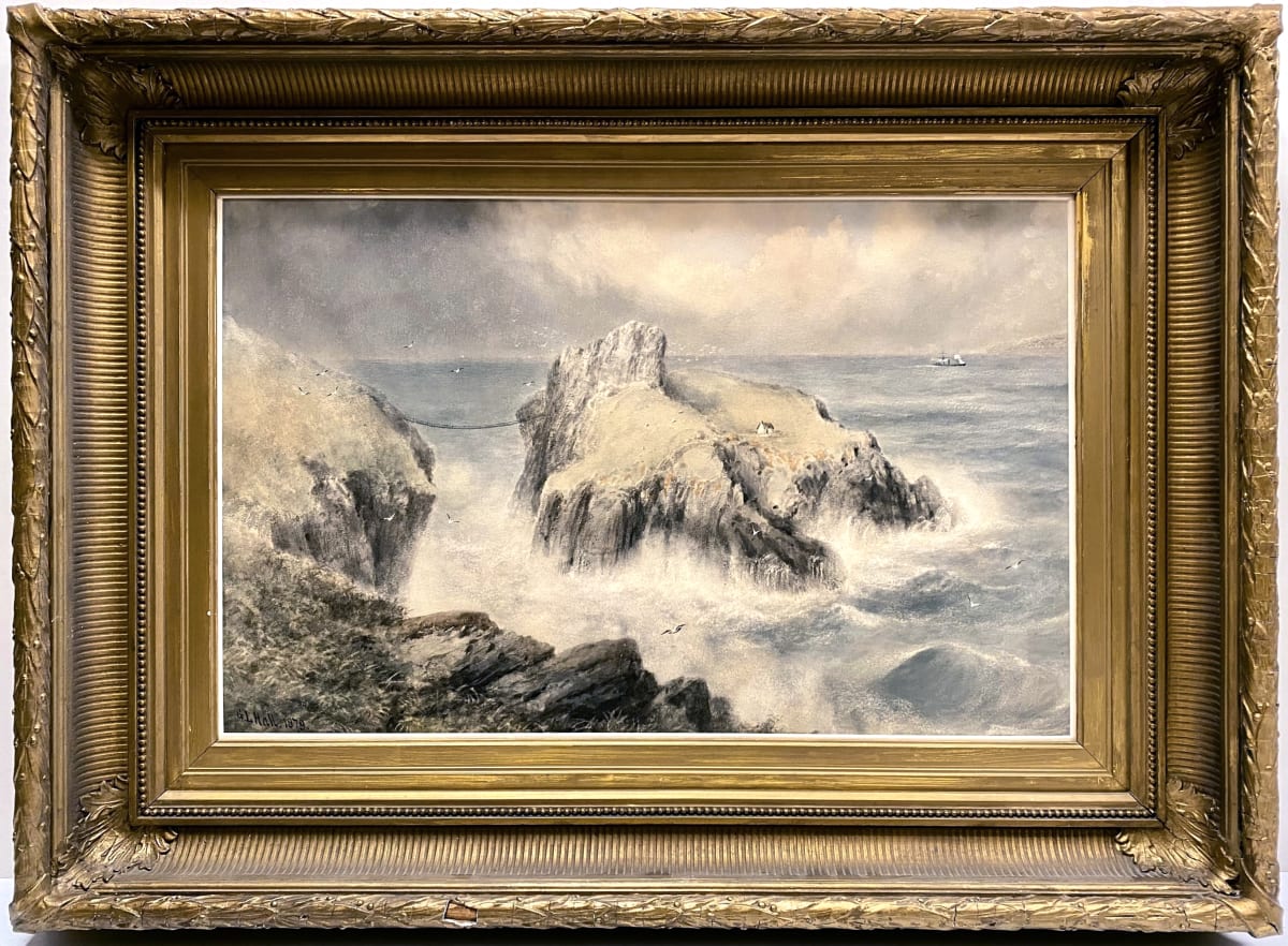 0699 - Wolf's Crag (East Coast of Scotland) by George Lowthian Hall (1825-1888) 