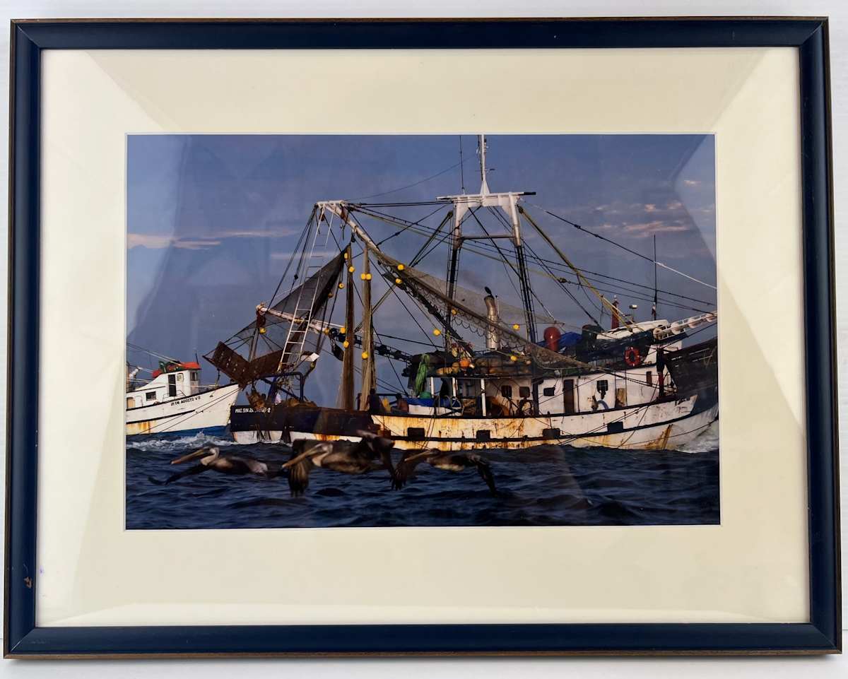 11221 - Fishing Boat with Pelicans 