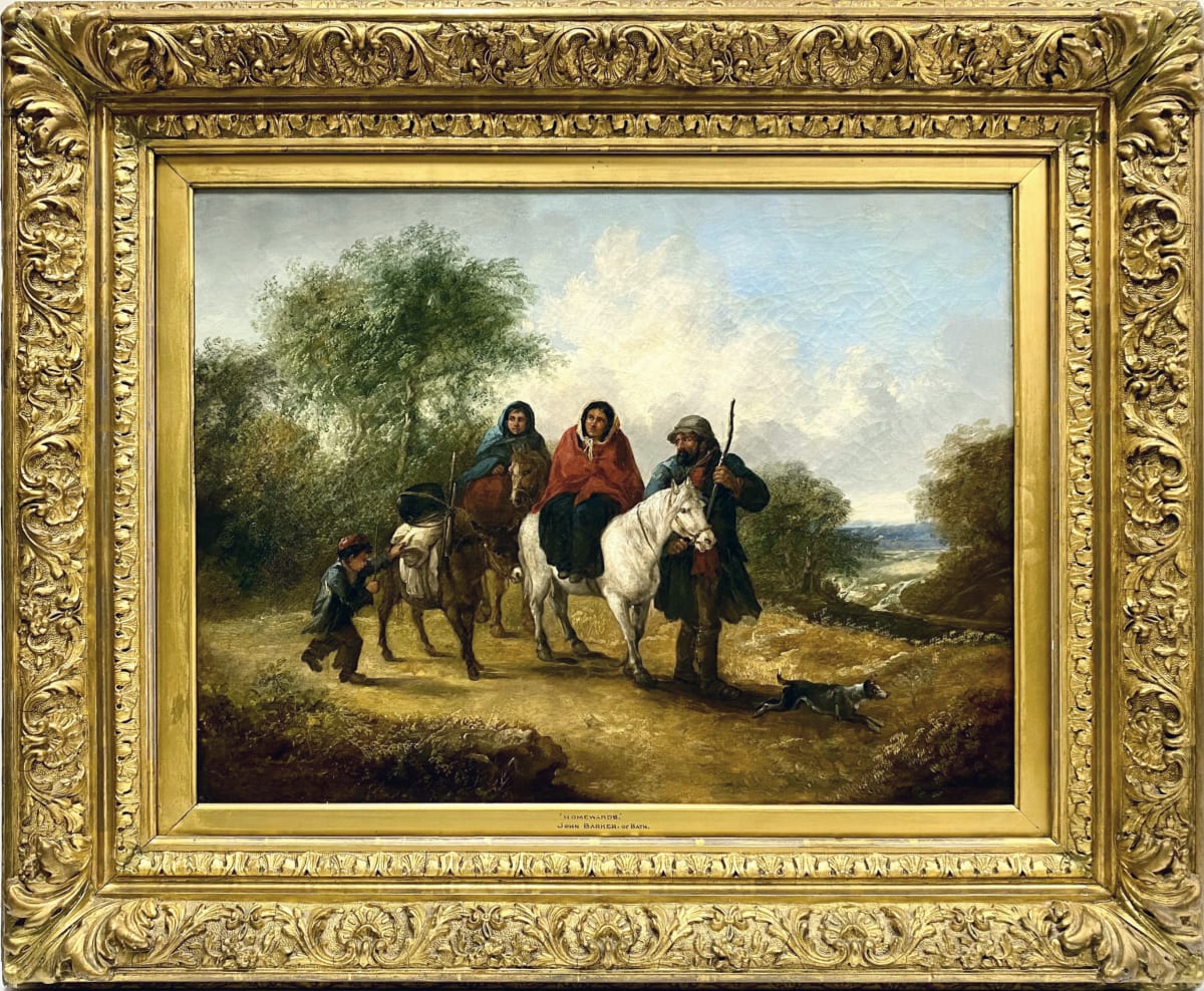 1989 - Homewards by John Joseph BARKER of Bath ( 1824 - 1904 ) 