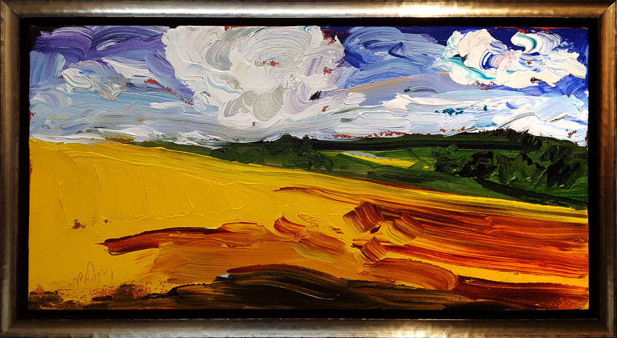 0582 - Yellow Slope by Matt Petley-Jones 