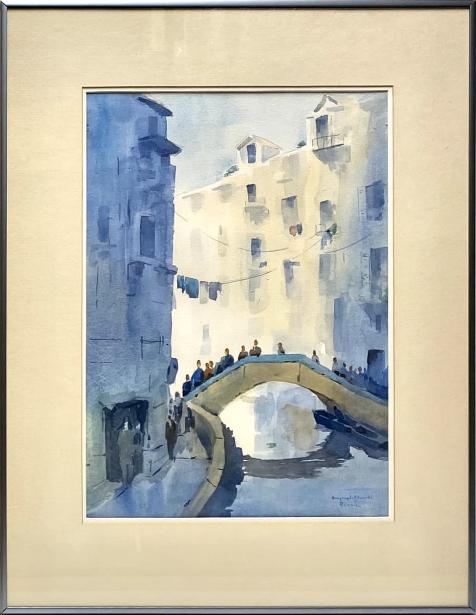 2057 - Blue Bridge, Venice by Rennie Edwards 