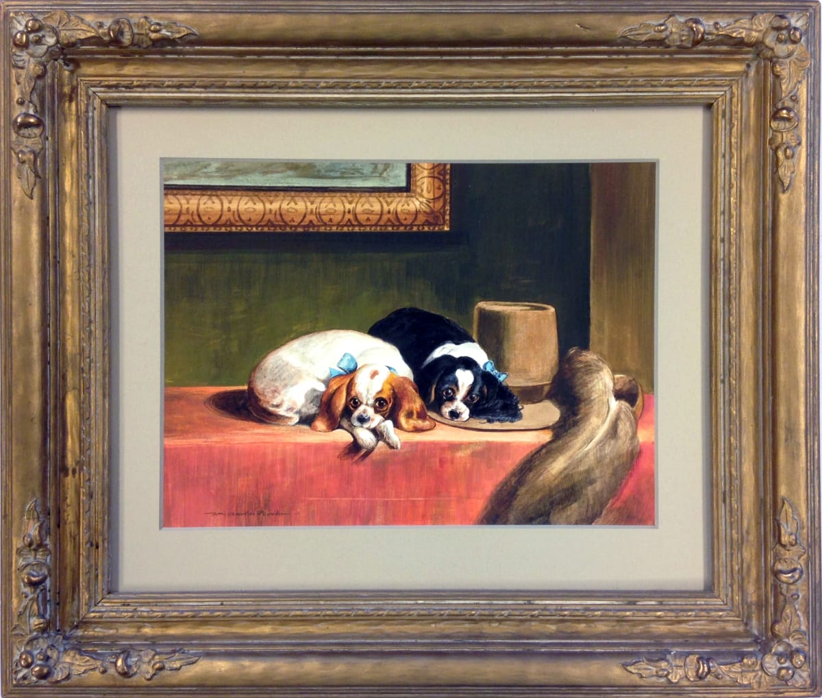 2156 - A Pair of Cavalier King Charles Spaniels by William Proctor 