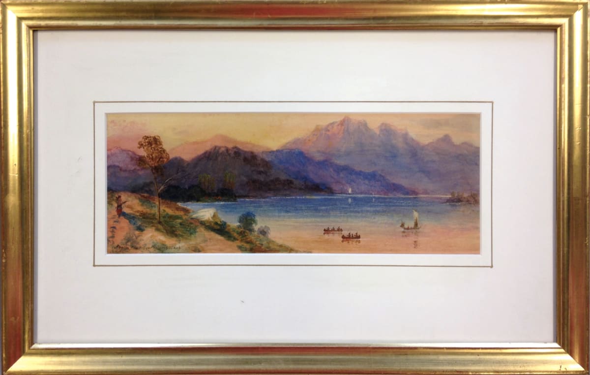 2667 - Pacific Coast Near Nelsons Island by Thomas Mower Martin O.S.A., R.C.A (1838-1934) 
