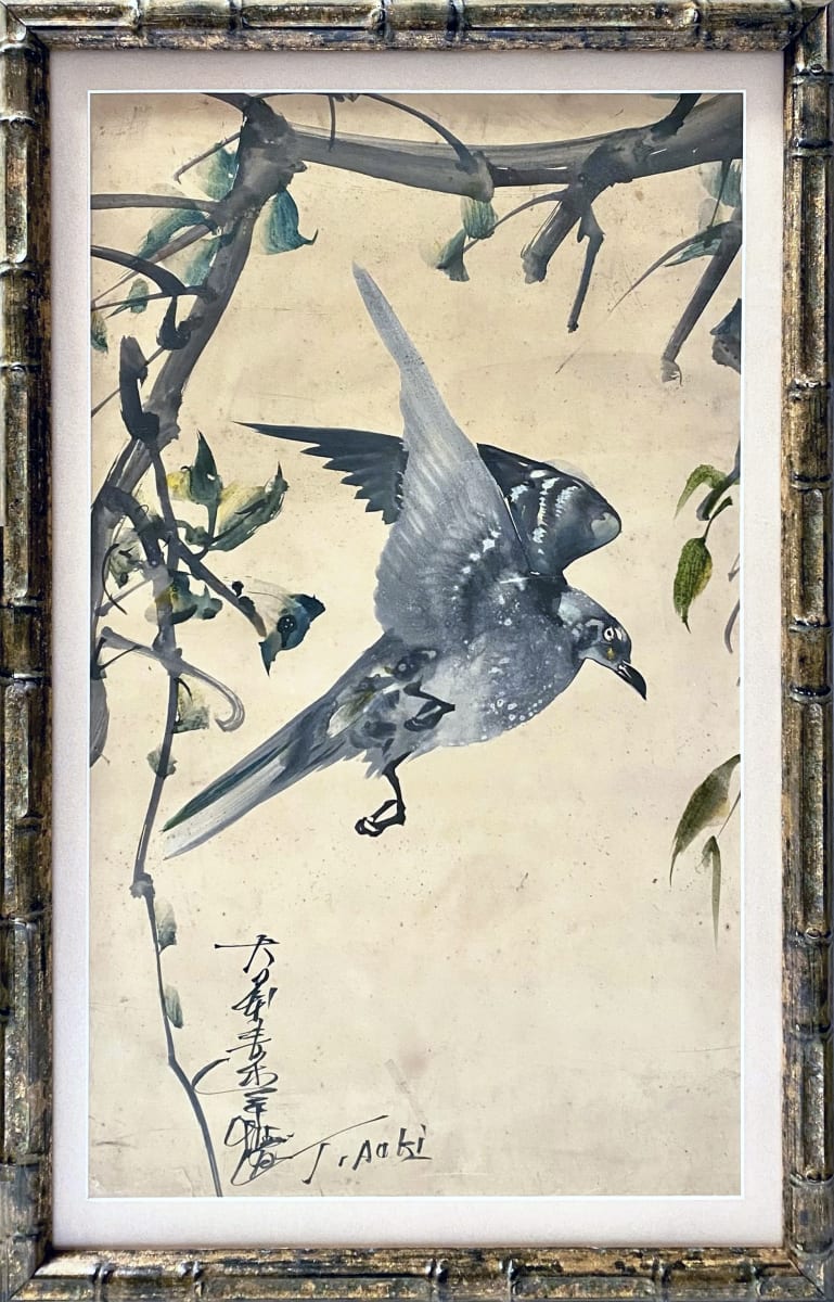 2783 -  Bird by Toshio AOKI ( 1853 - 1912) 