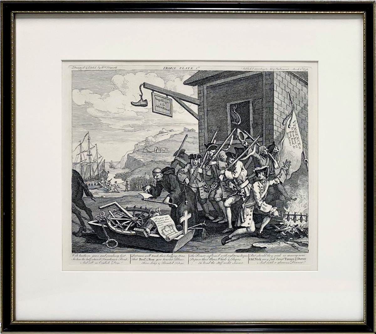 3219 - France, Plate 1 by William Hogarth (1697 – 1764) 