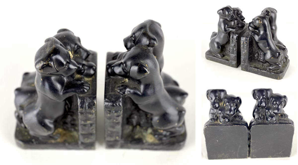 5106 - Metal Dog Bookends (2pieces)  Image: 5106 - Metal Dog Bookends (2pieces)