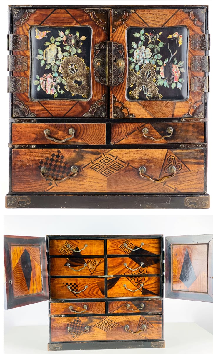 5166 - Japanese Marquetry Cabinet 