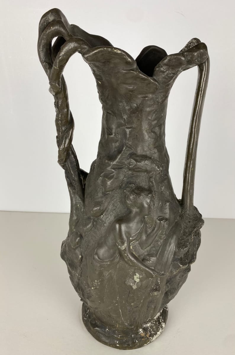 5087 - Art Nouveau metal Vase 