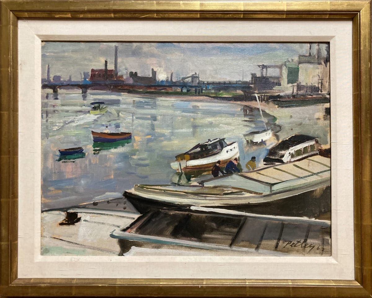 1527 - Industrial Shoreline by Llewellyn Petley-Jones (1908-1986) 